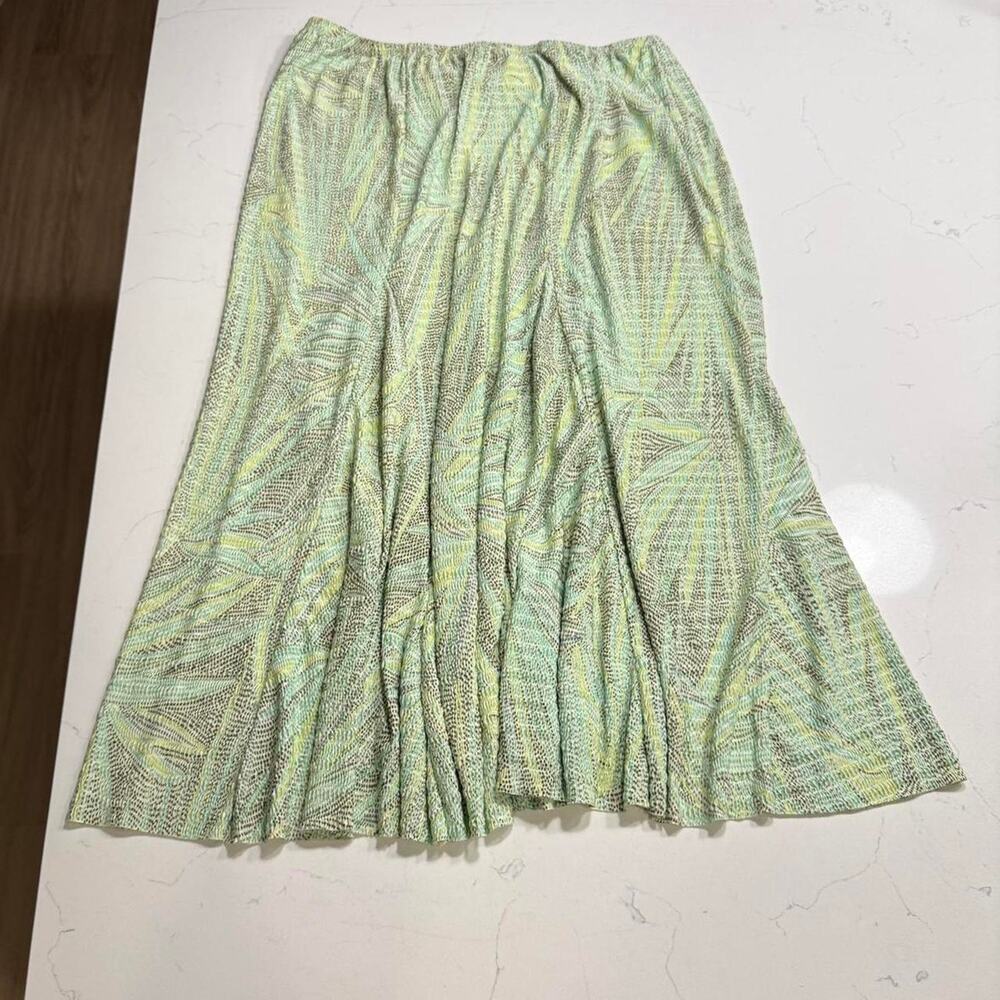 Vintage green maxi skirt